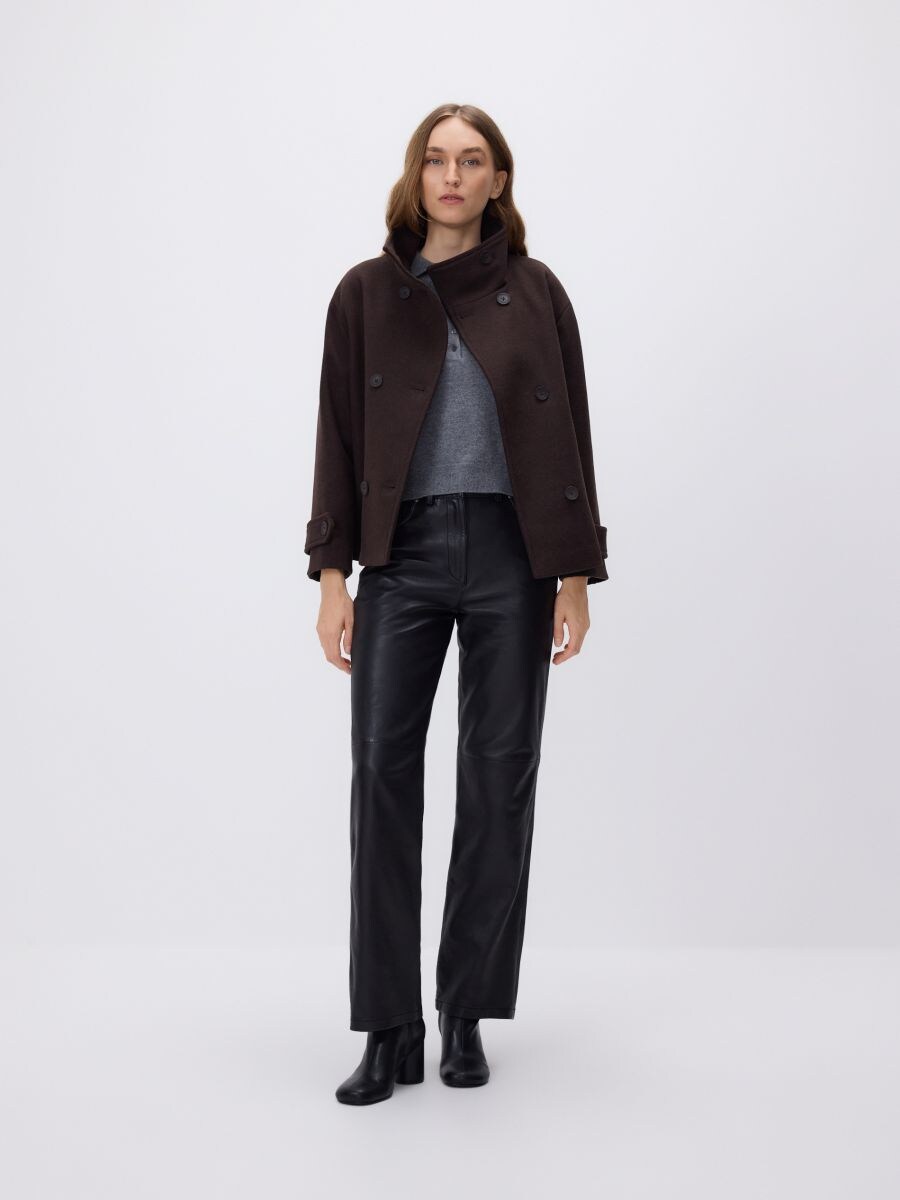 Veste courte en laine mélangée
