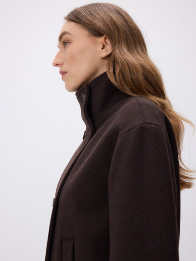 Veste courte en laine mélangée