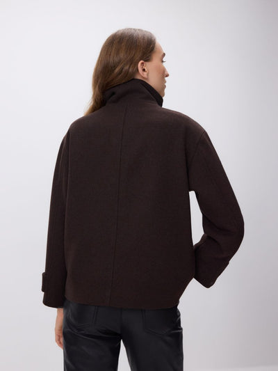 Veste courte en laine mélangée