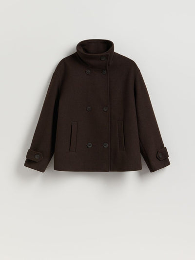 Veste courte en laine mélangée
