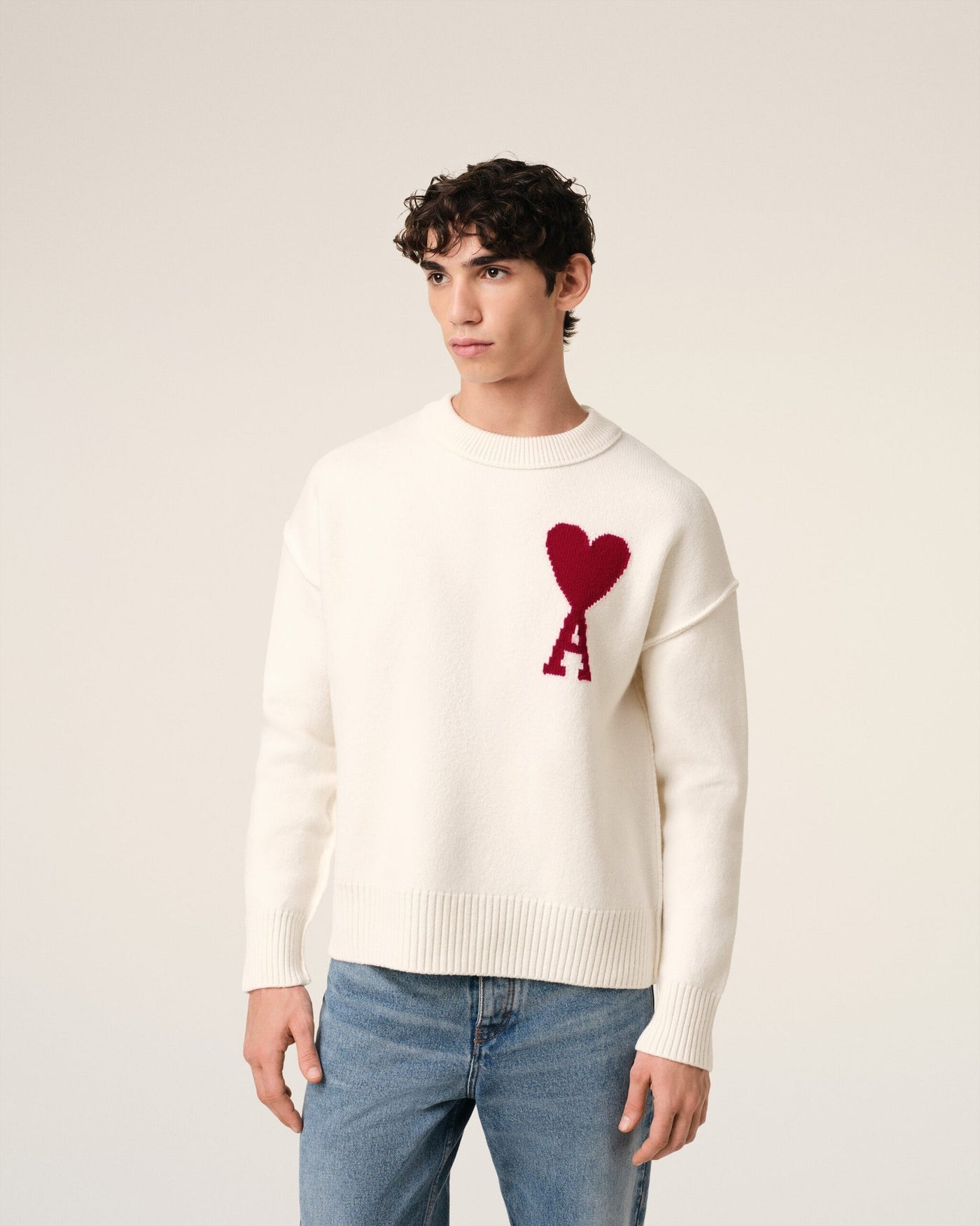 Pull Ami Paris Coeur en laine