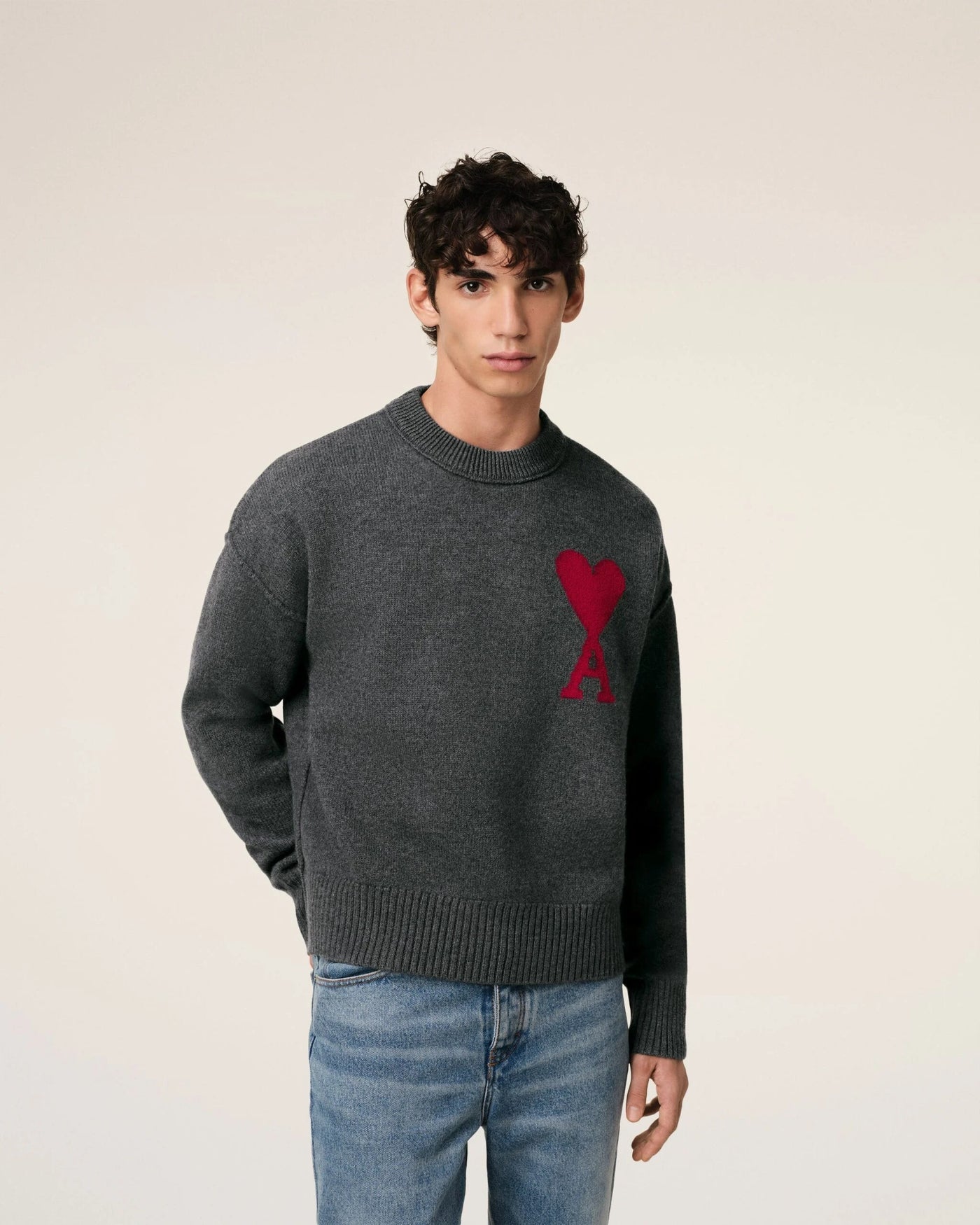 Pull Ami Paris Coeur en laine